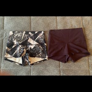 Lulu Lemon high waisted short shorts